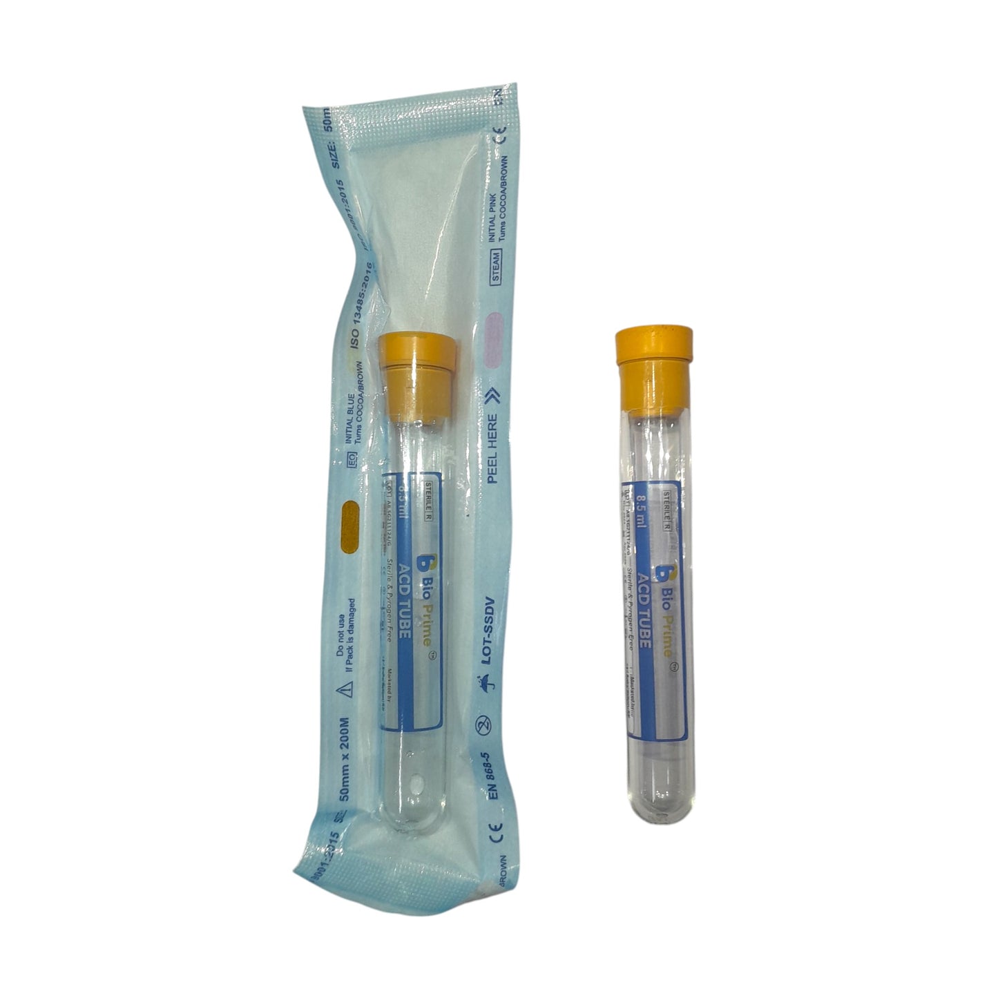 BioPrime - ACD PRP Tube – High-Quality Platelet-Rich Plasma Collection Tube (Pack of 100 tubes).