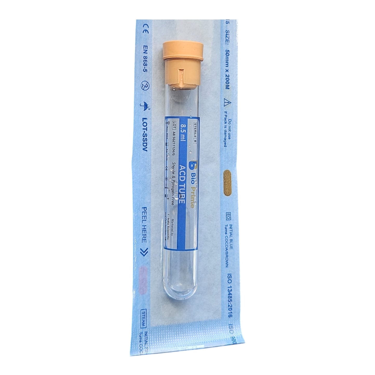 BIO PRIME – ACD + GEL + BIOTIN Tube (PRP Blood collection tube) – Advanced PRP Tubes for Nourishing and Effective Treatments.